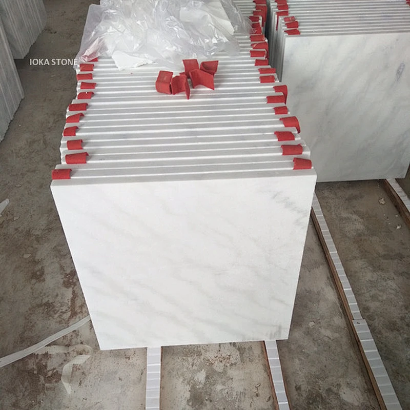 Polished white marble Chinese stone floor tile and slab