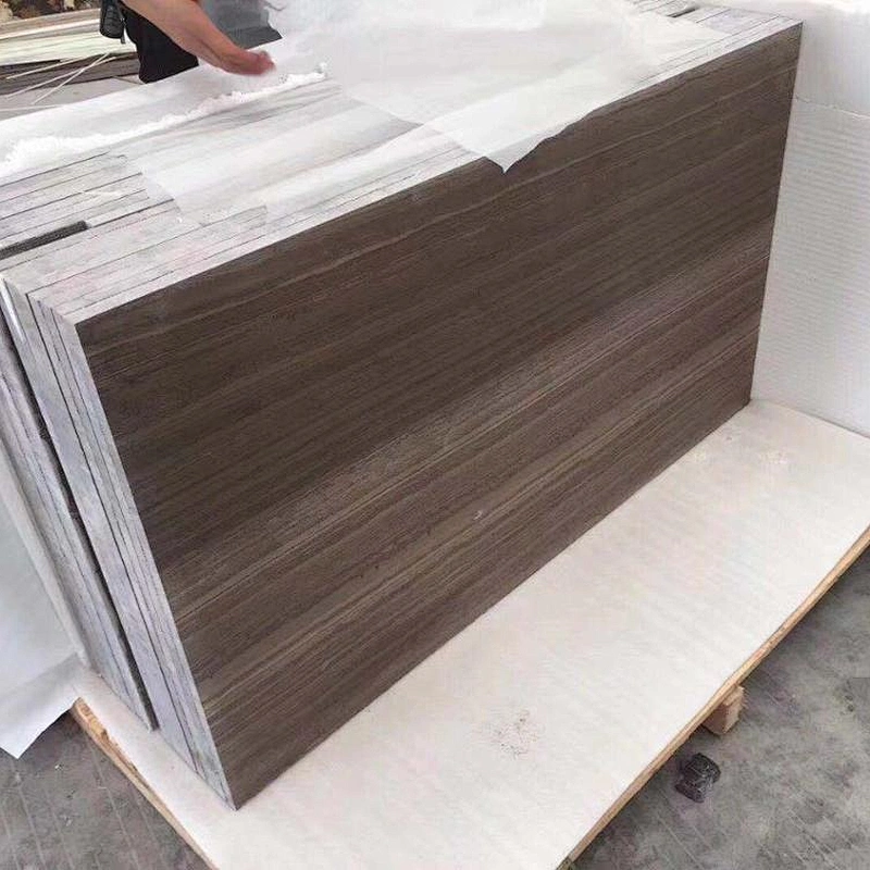 Chinese Coffee Wood vein marble flooring and walling tiles