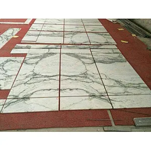 Light green marble slab with natural veins for floor and wall tile
