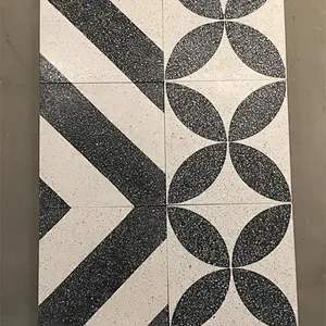 30*30 cm Cement  Terrazzo tiles with flower patterns for home decoration