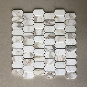 Customized hexagon marble mosaic for floor
