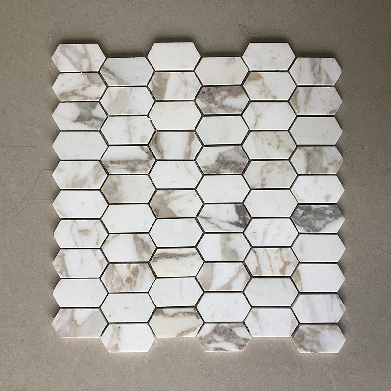 Customized hexagon marble mosaic for floor