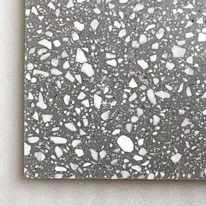 Gray terrazzo tiles for interior and exterior decoration