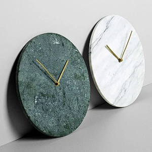 Digital Marble Stone Wall Clock for Home Decoration