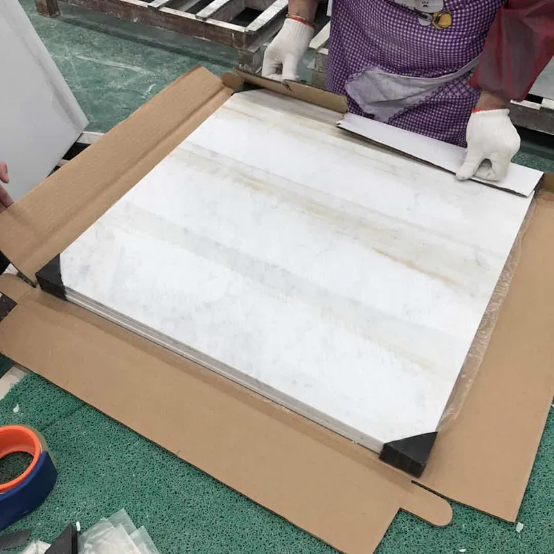 China manufacturer natural stone carrara white marble tiles  price