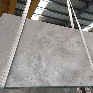 Wooden White Marble with Cross Cut Flooring Tiles and Slabs