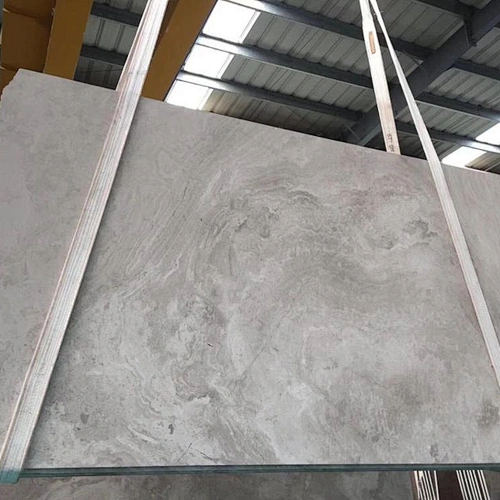 Wooden White Marble with Cross Cut Flooring Tiles and Slabs