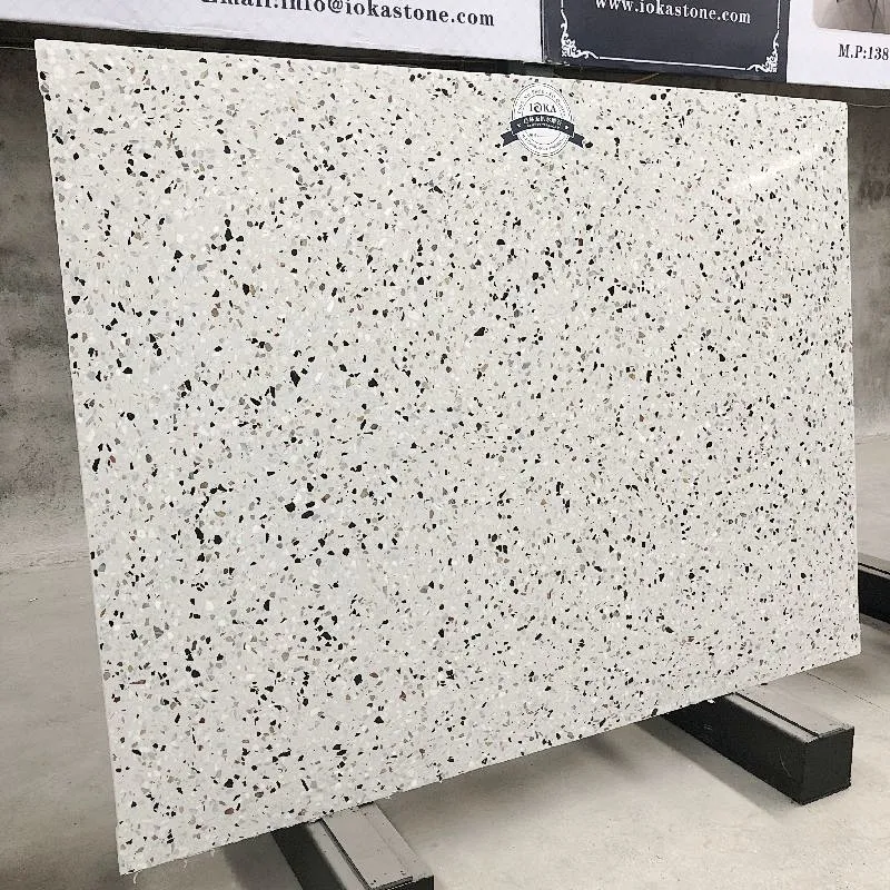White big  terrazzo slab for indoor  and out decoration cement terrazzo slabs