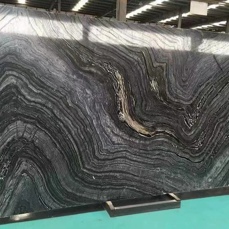 Chinese Black Marble slab cut to size marble tile for inoor and exdoor decoration