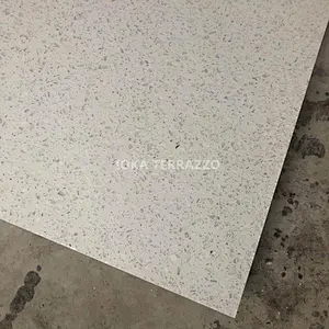 48x48 white terrazzo tile  floor customized design