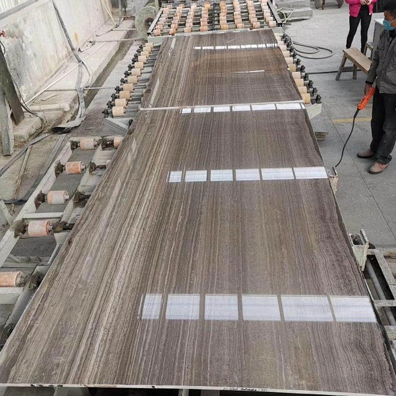 Chinese Coffee Wood vein marble flooring and walling tiles