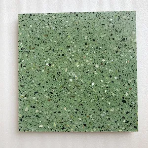 Cement Green color Terrazzo Flooring Tile and Big Slabs