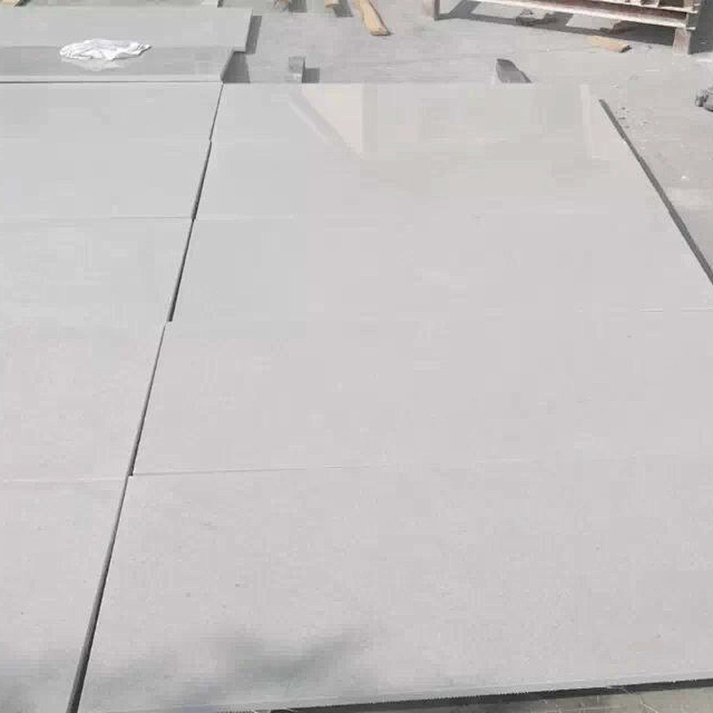 Chinese Mediterranean Cinderella Pure Grey marble flooring tiles stair