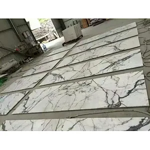 Factory Price Light green marble slab with natural veins for floor and wall tiles