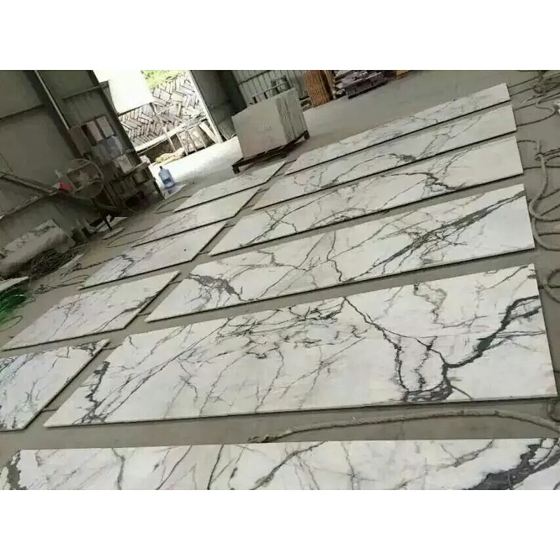 Factory Price Light green marble slab with natural veins for floor and wall tiles