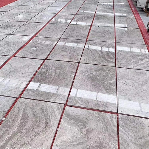 Natural Cross Cut White Wooden Veins Marble Tiles and Slabs