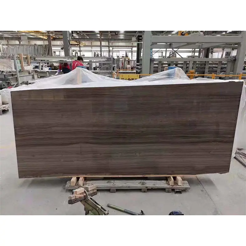 Factory direct sale    polished dark brown marble  slab  & tile for floor  and wall tile