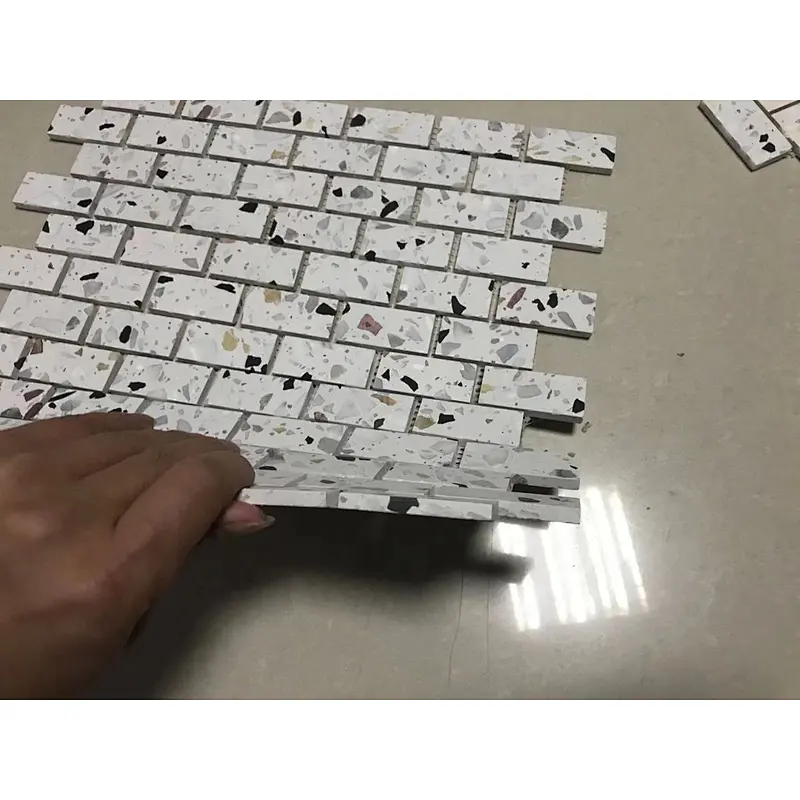 Fantasy Terrazzo mosaic tiles  hand made terrazzo tiles  for 6MM thickness