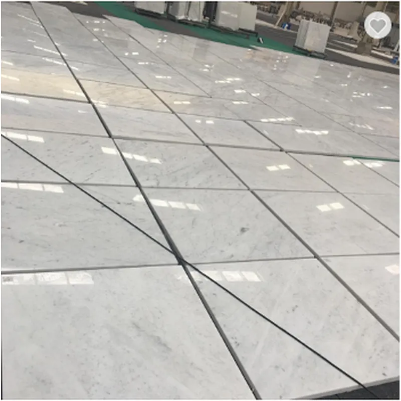 24x24 Italian Carrara white marble for tiles or tray or table top