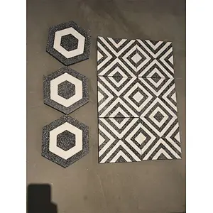 30*30 cm Cement  Terrazzo tiles with flower patterns for home decoration