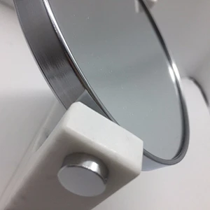 Home Decoration Small Makeup Mirror Made of Carrara White Marble