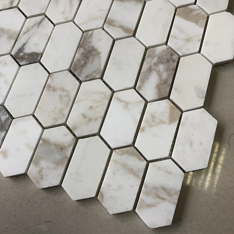 Customized hexagon marble mosaic for floor