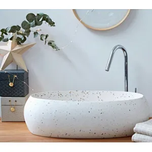 China terrazzo stone bathroom sink or basin