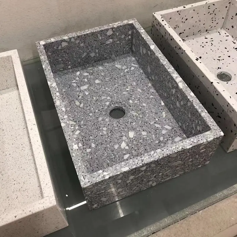 IOKA Professional Vendor basin terrazzo basin stone vanity basin