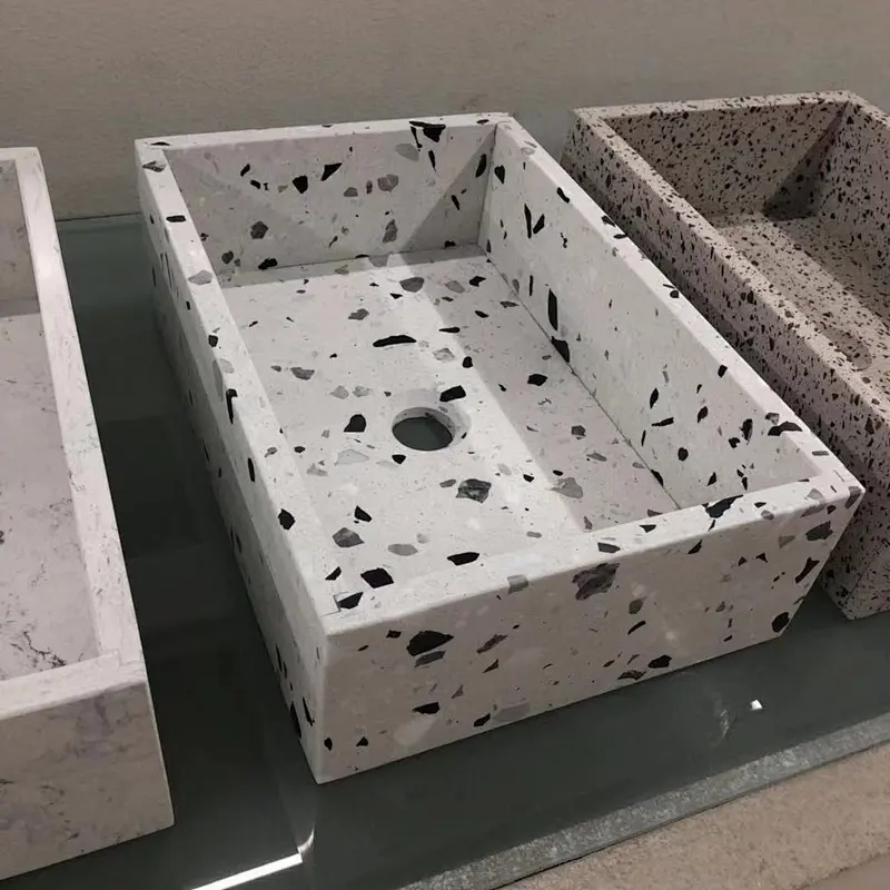 IOKA Professional Vendor basin terrazzo basin stone vanity basin