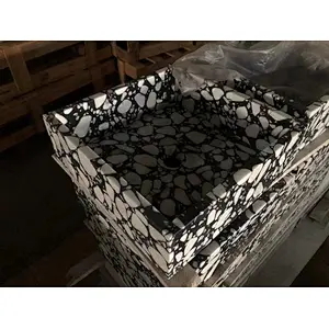 Better price  terrazzo sink  bathroom stone basin  stone wash sinks