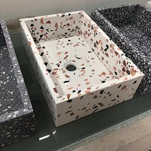IOKA Professional Vendor basin terrazzo basin stone vanity basin