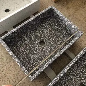 Popular cement terrazzo hand wash sink for bathroom