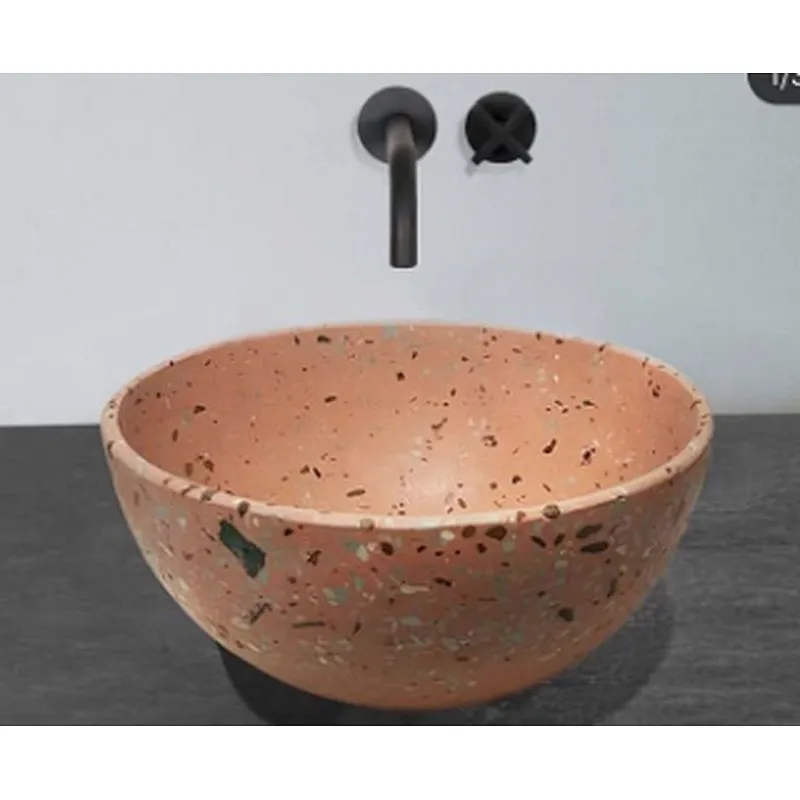 China terrazzo stone bathroom sink or basin
