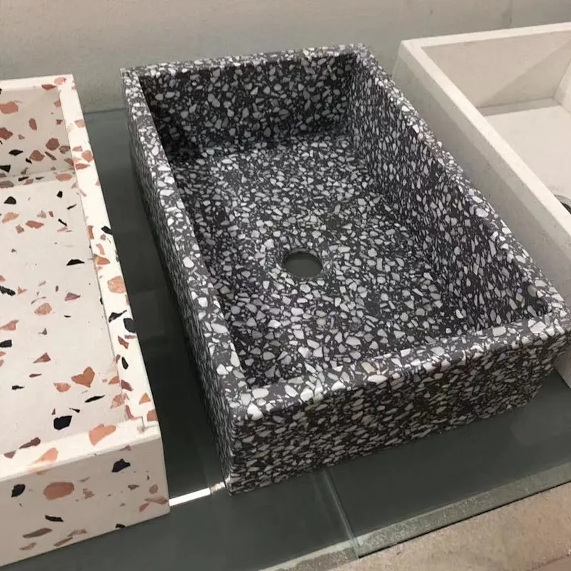 IOKA Professional Vendor basin terrazzo basin stone vanity basin