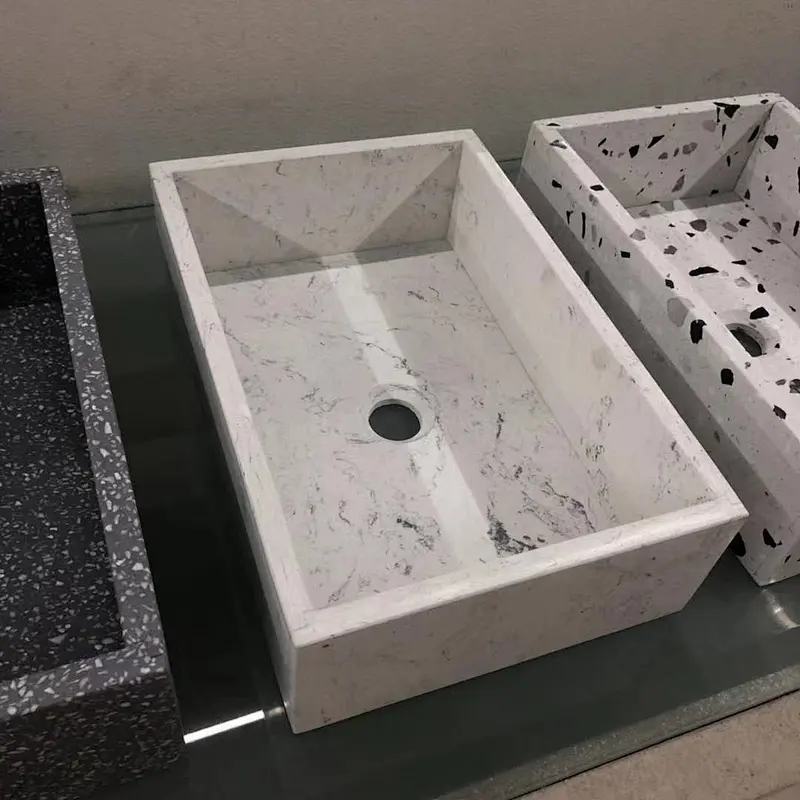 IOKA Professional Vendor basin terrazzo basin stone vanity basin