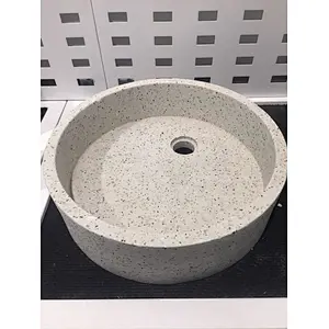 terrazzo stone bathroom sink