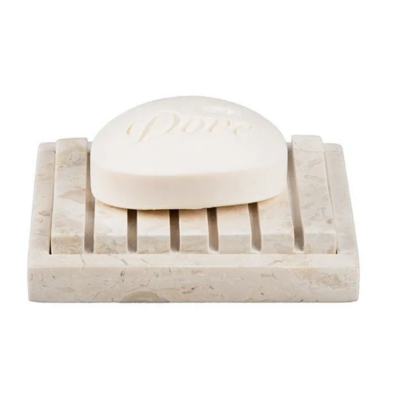 Nature Marble Stone Bathroom Tray Carrara white square soap dish with Best Price