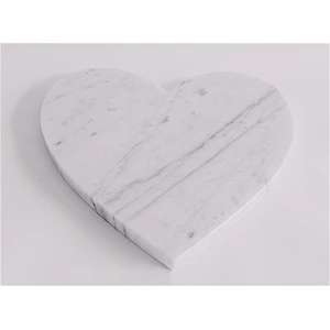 Carrara White Marble Plate polished white marble tray for Party