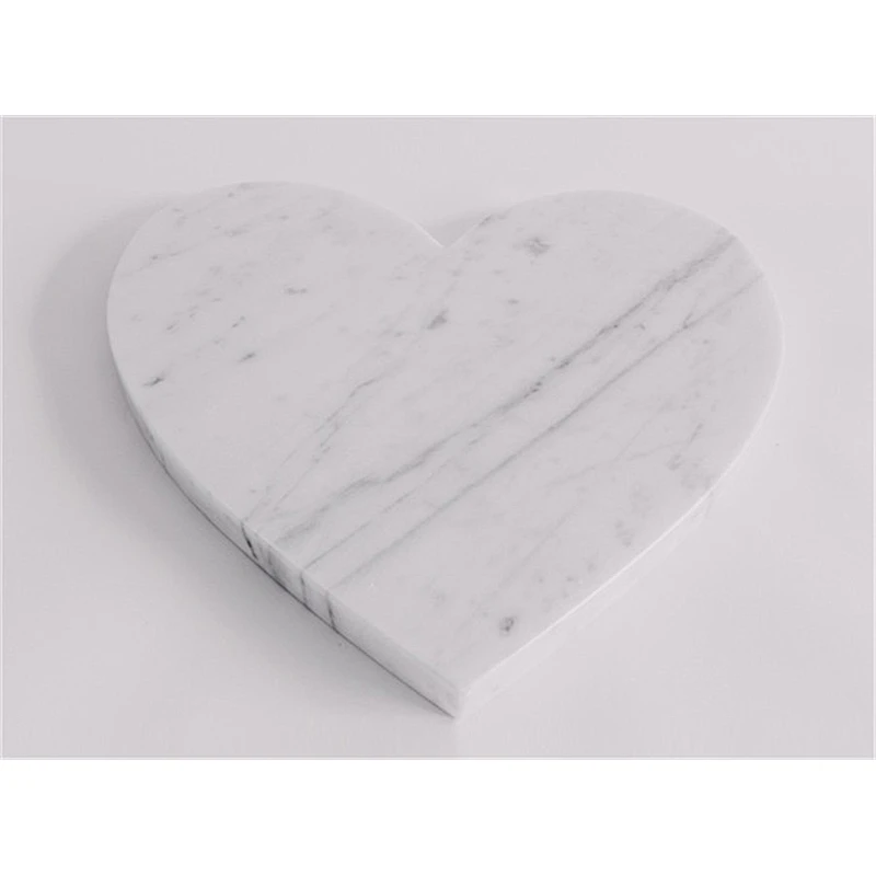 Carrara White Marble Plate polished white marble tray for Party