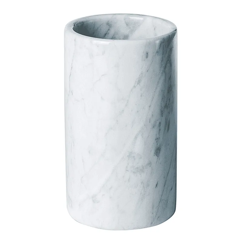Marble Pencil Holder, White Marble Desktop Pen Holder for Sale