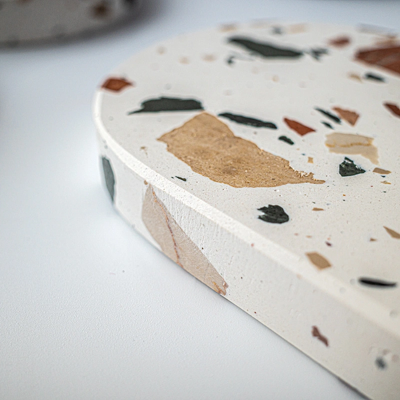 Dinner plate decoration and Oval Cake Dessert Plate Coaster