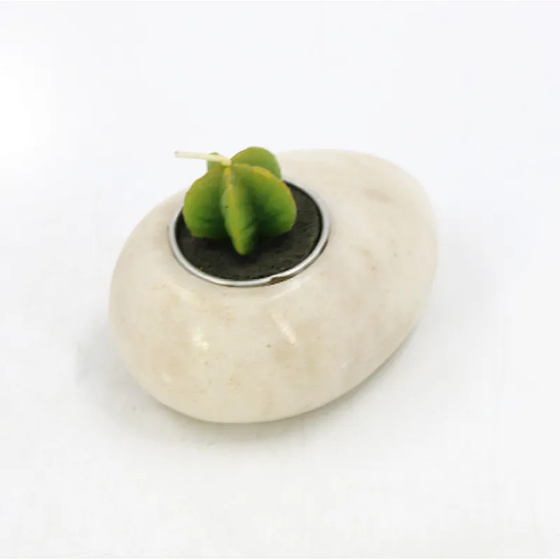 stone candle holder marble stone granite candle holder for home decoration