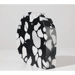 terrazzo stone marble stone for bookend stone bookholder for Home Decoration