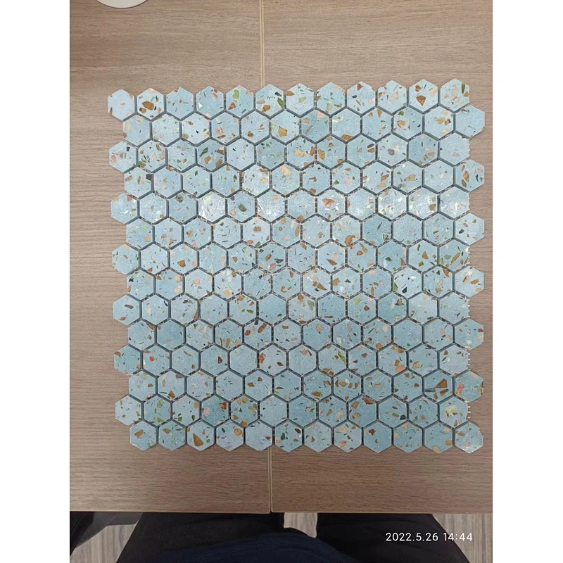 Terrazzo Mosaic which is made by cement and aggregates eco friendly material