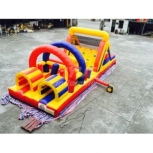 Commercial Bouncy Castle Tunnel Indoor Obstacle Course For KIds