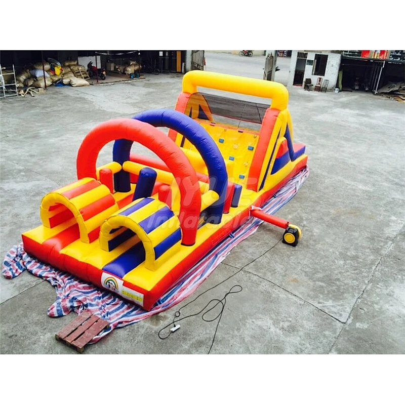 Commercial Bouncy Castle Tunnel Indoor Obstacle Course For KIds