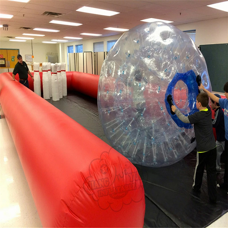 Outdoor Sport Game Inflatable 10 Pin Bowling Lane Game Alley,Inflatable Bowling Shooting Sports For Sale