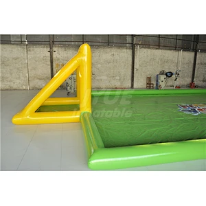 Wholesale Fun Interactive Party Games Inflatable Football Pitch Soap Soccer Field