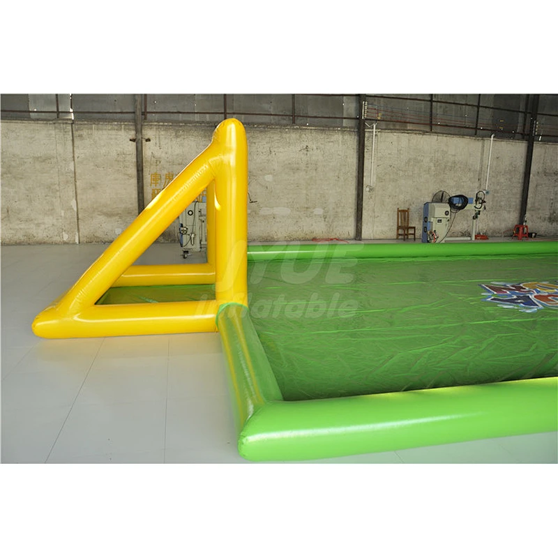 Wholesale Fun Interactive Party Games Inflatable Football Pitch Soap Soccer Field
