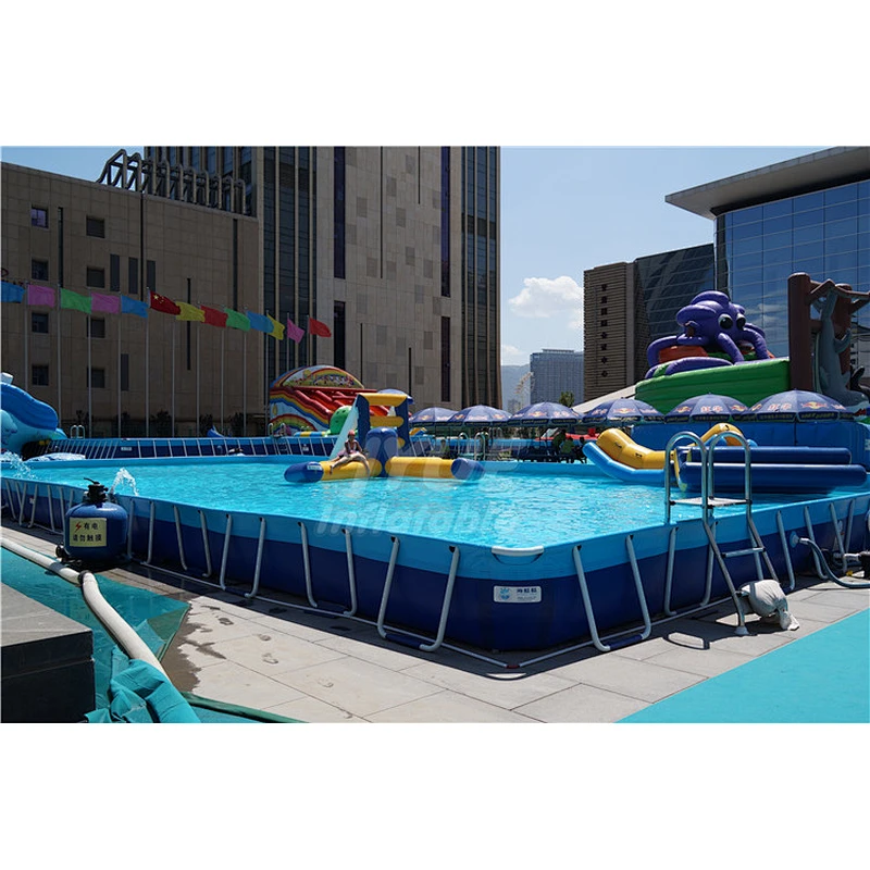 OEM/ODM Outdoor Easy Set  Metal Frame Ultra Pipe Frame Swimimng Pool With Cover